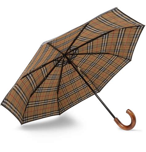 burberry umbrella wooden handle|Burberry umbrella price.